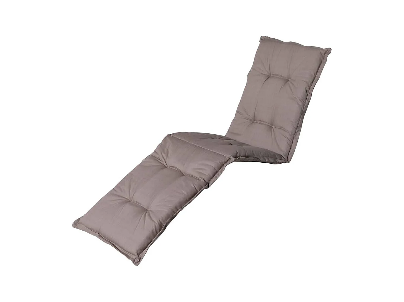 Coussin de chaise longue Basic taupe - Env. 200x65 cm