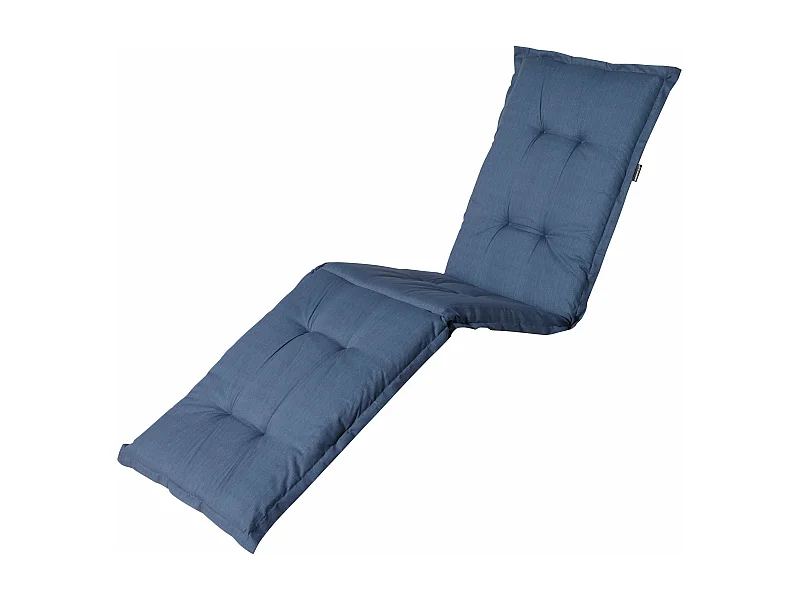 Coussin de chaise longue Basic cobalt - Environ 200x65 cm