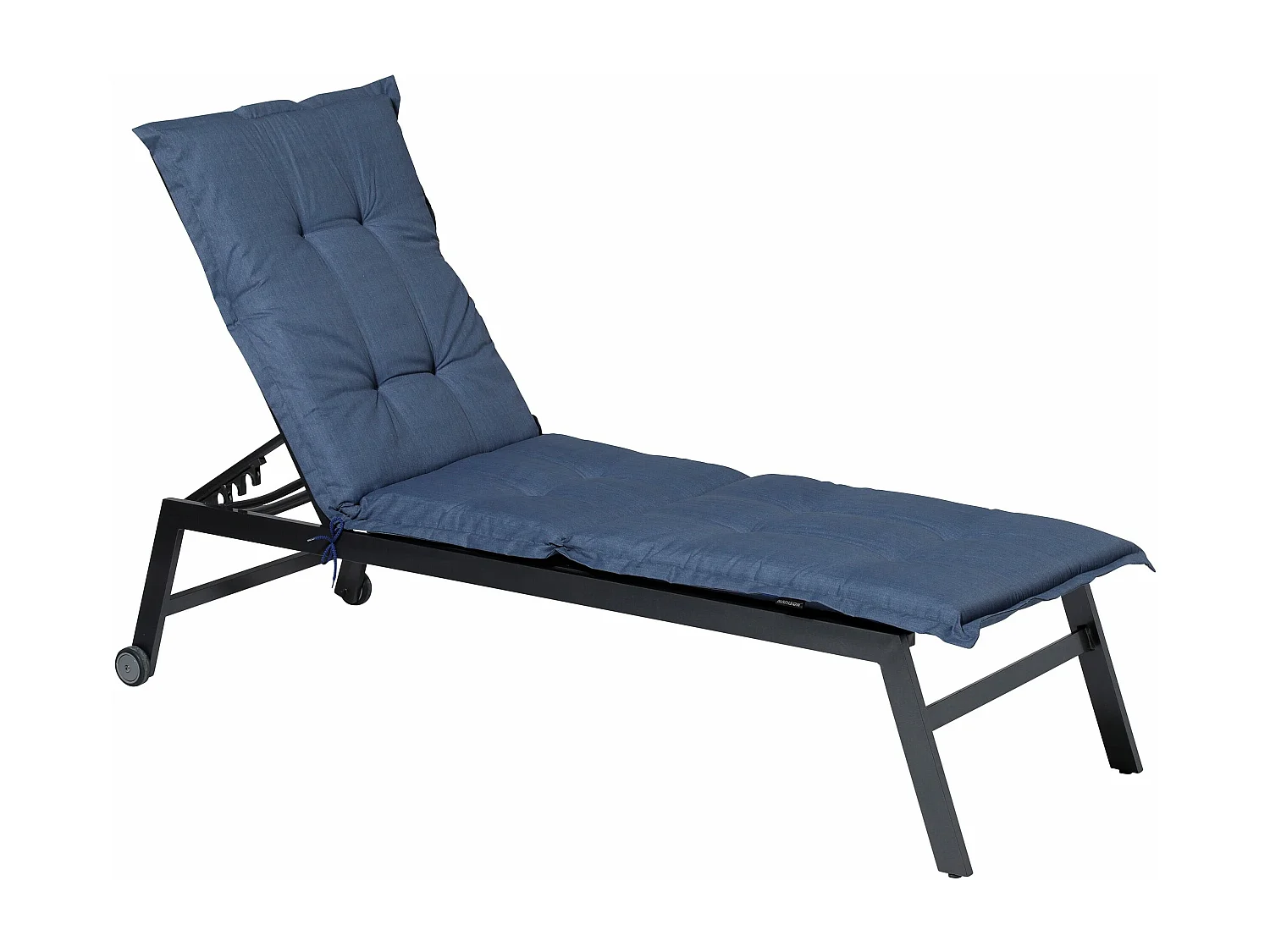 Coussin de chaise longue Basic cobalt - Environ 200x65 cm