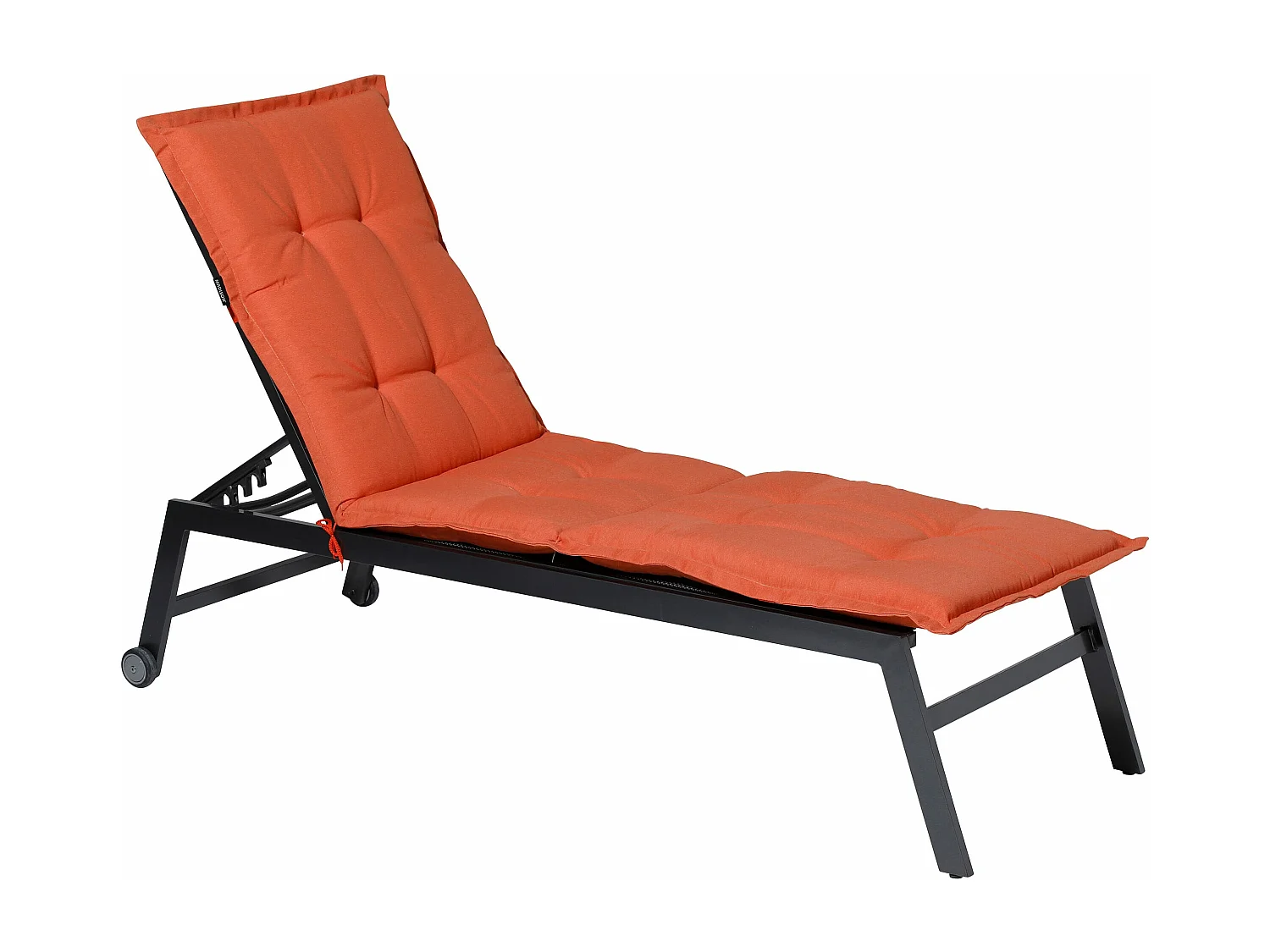 Cojín para tumbona Panamá naranja llama - Aprox. 200x65 cm