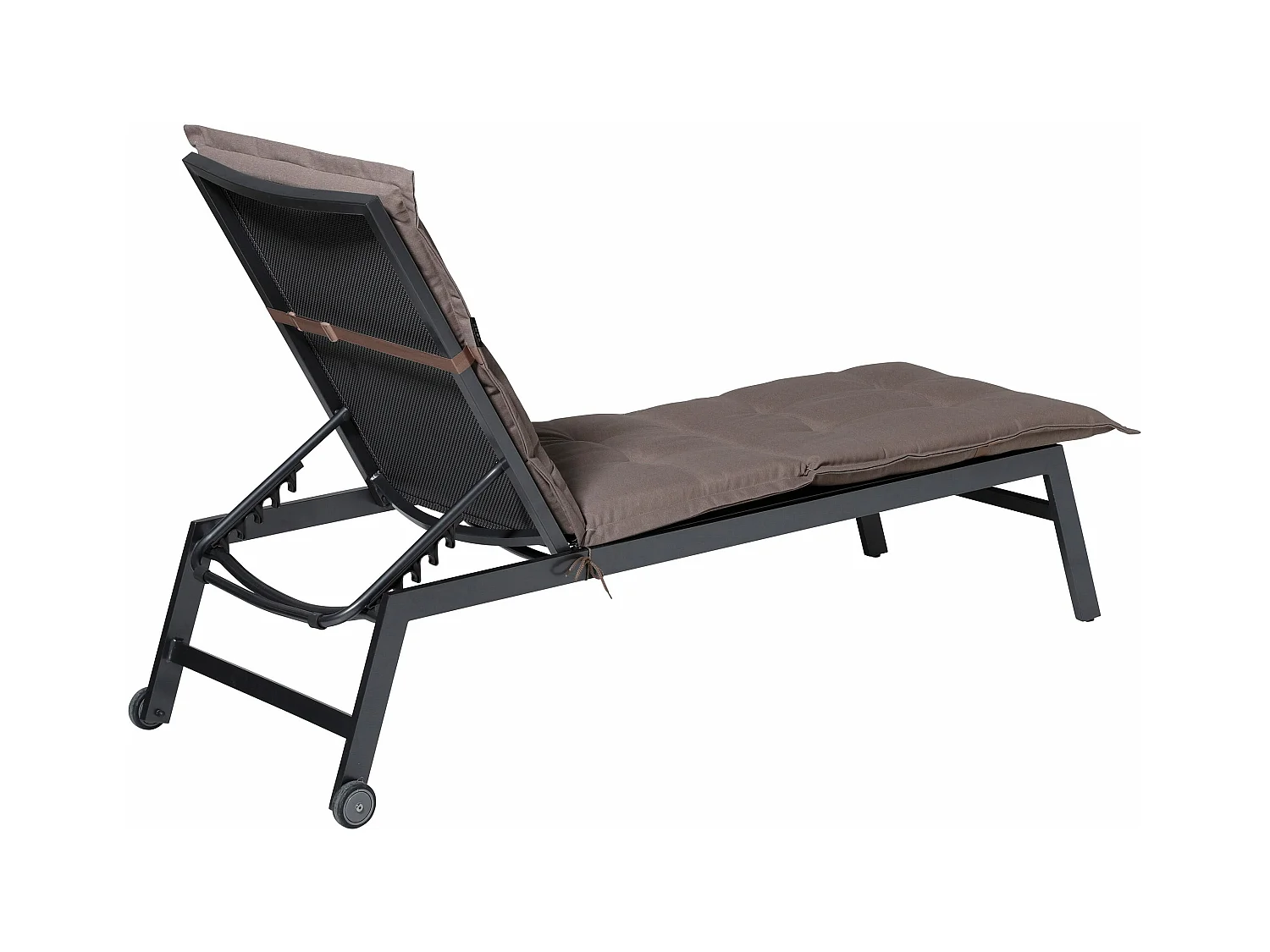 Coussin de chaise longue Panama taupe - Env. 200x65 cm