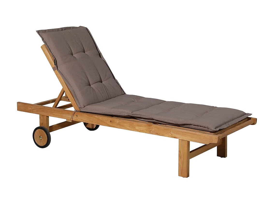 Sonnenliegen-Auflage Panama 200x60 cm Taupe