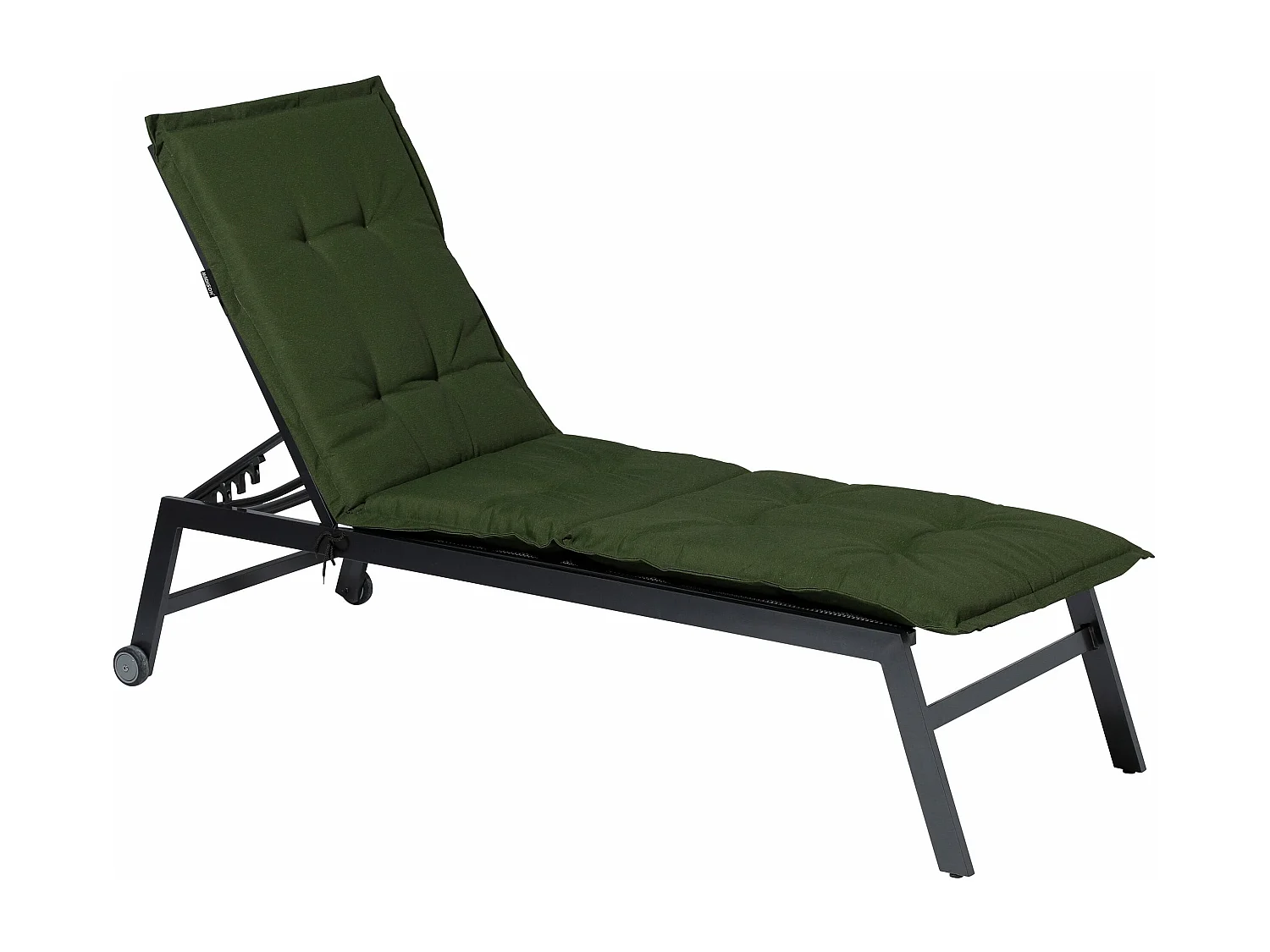 Coussin de chaise longue Panama vert - Env. 200x65 cm