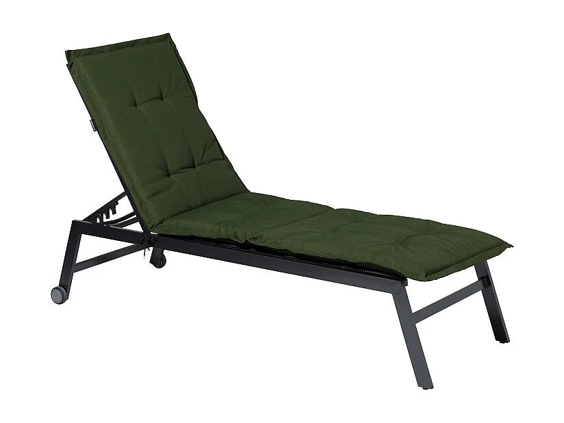 Coussin de chaise longue Panama vert - Env. 200x65 cm