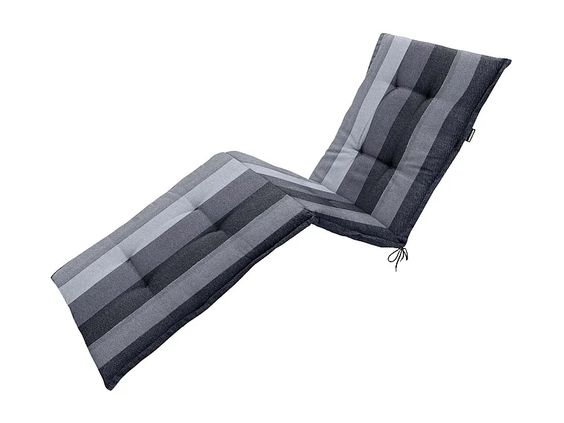 Coussin de chaise longue Victoria gris - Env. 200x65 cm