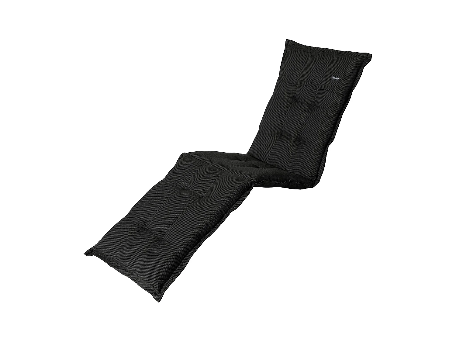 Coussin de chaise longue Rib noir - Env. 200x65 cm