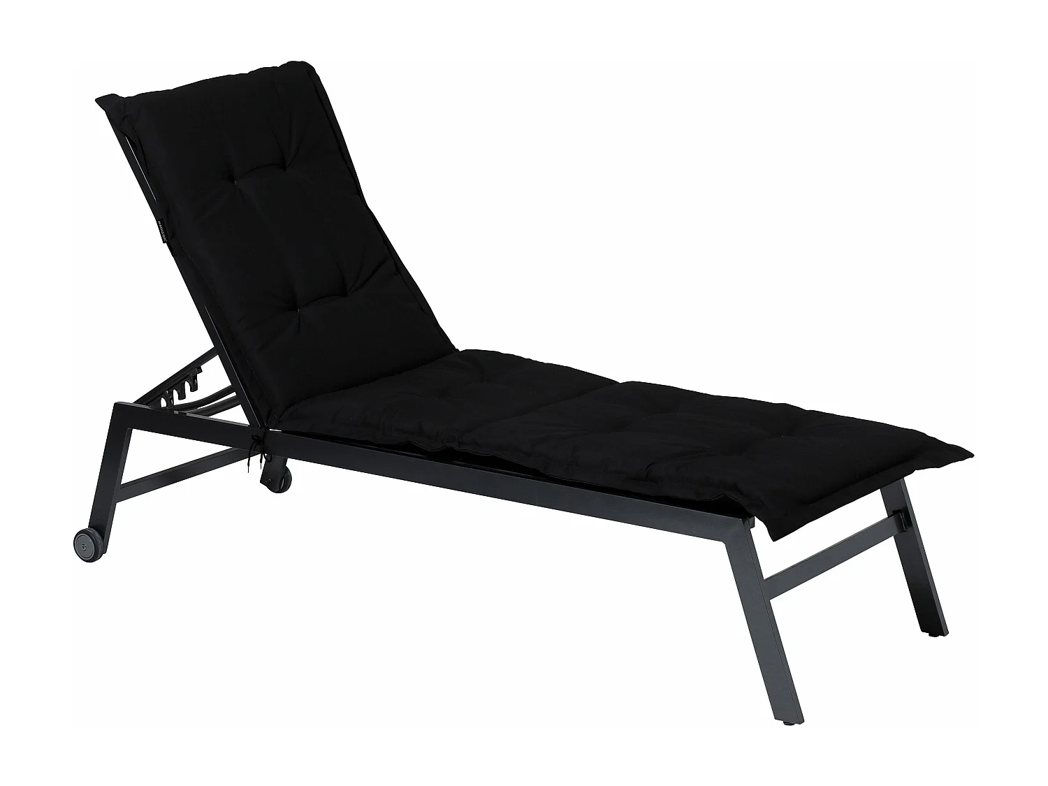 Coussin de chaise longue Panama noir - Env. 200x65 cm
