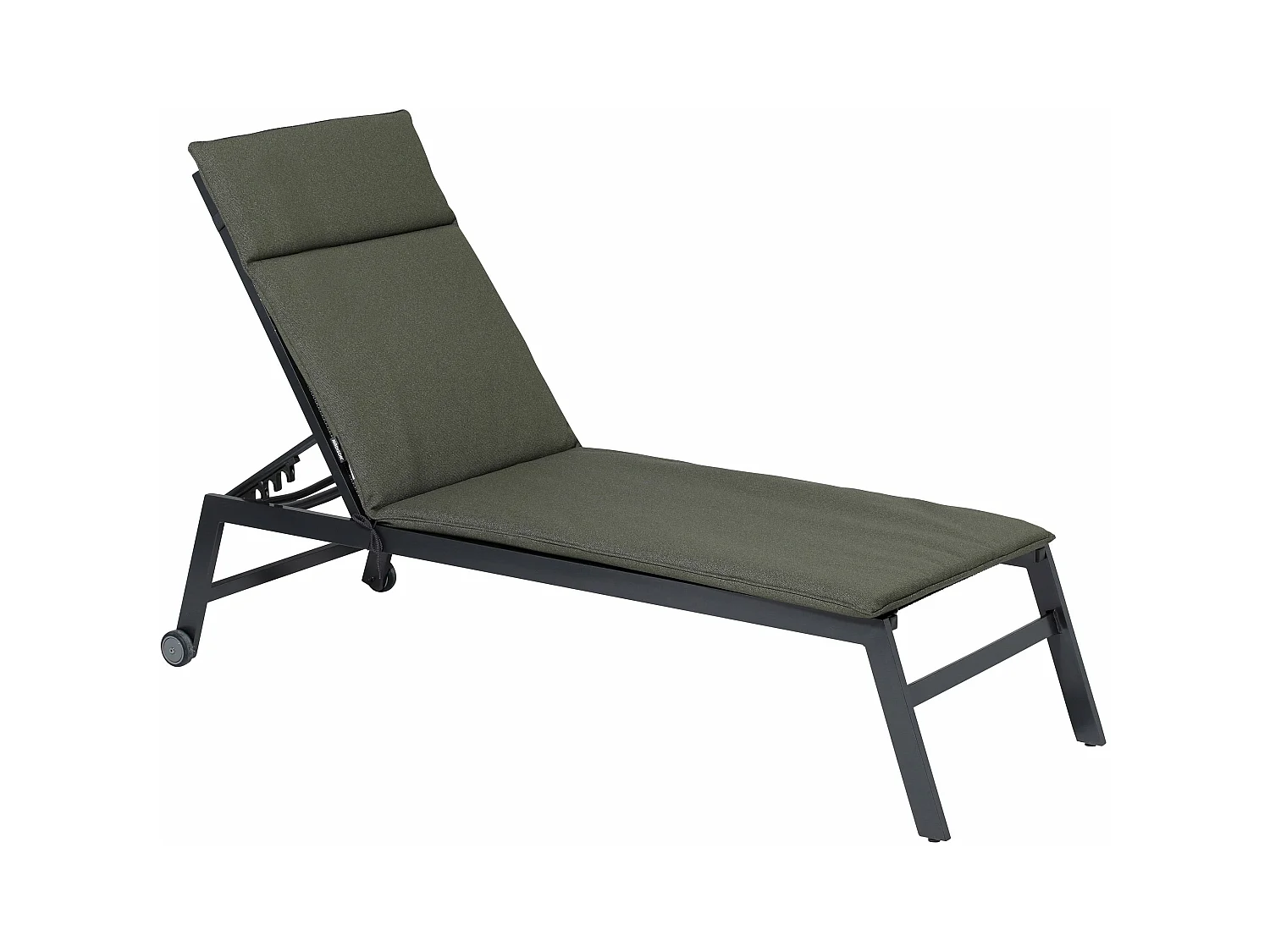 Coussin de chaise longue Manchester vert - Env. 190x60 cm