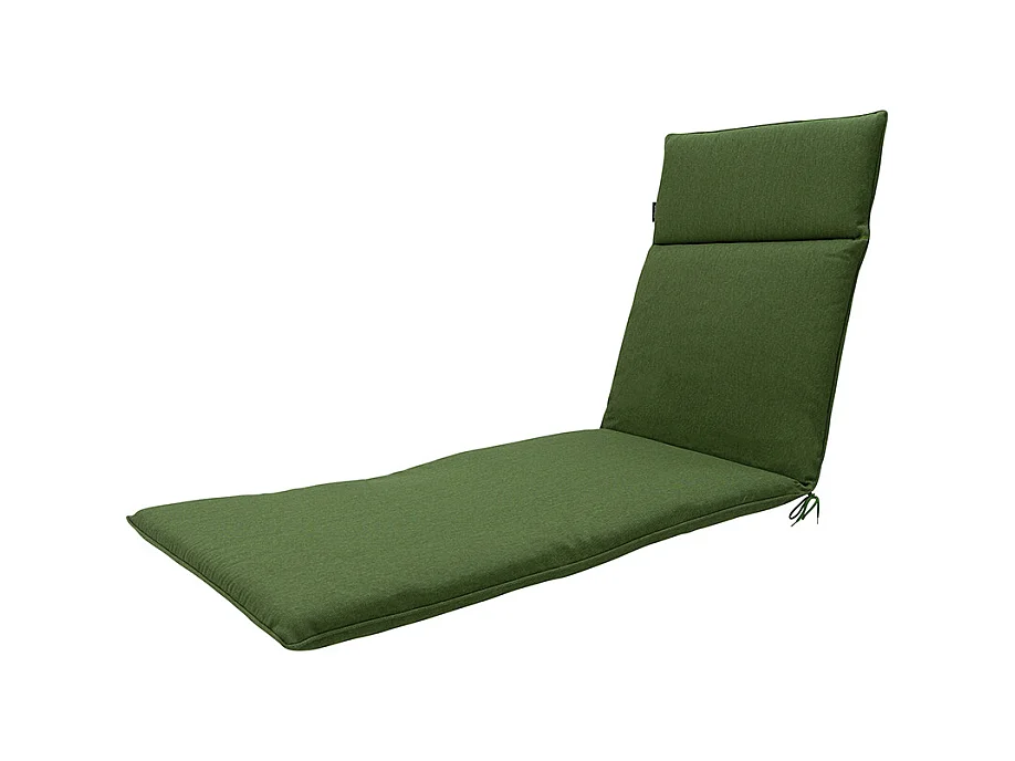 Coussin de chaise longue en toile vert mousse éco+ - Env. 190x60 cm