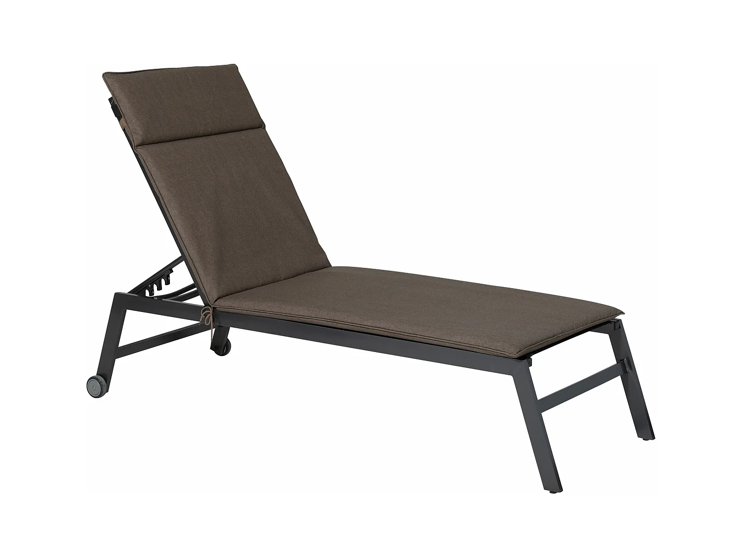 Coussin de chaise longue Oxford taupe - Env. 190x60 cm