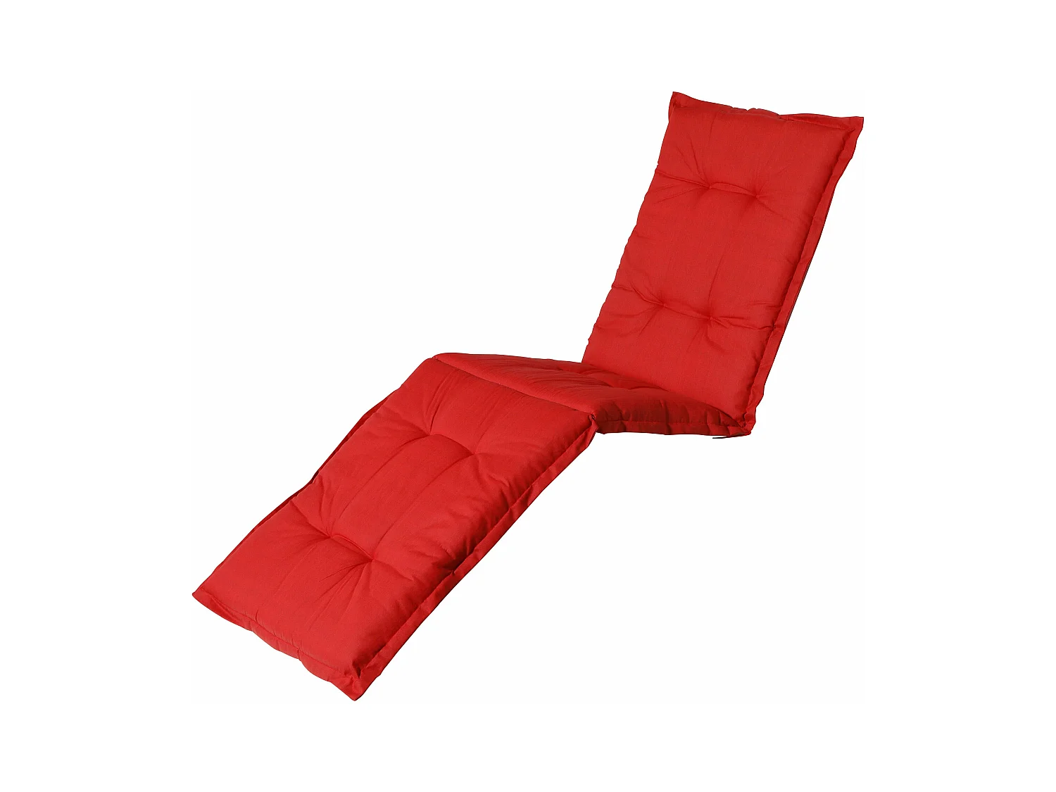 Coussin de chaise longue Basic rouge - Environ 200x65 cm