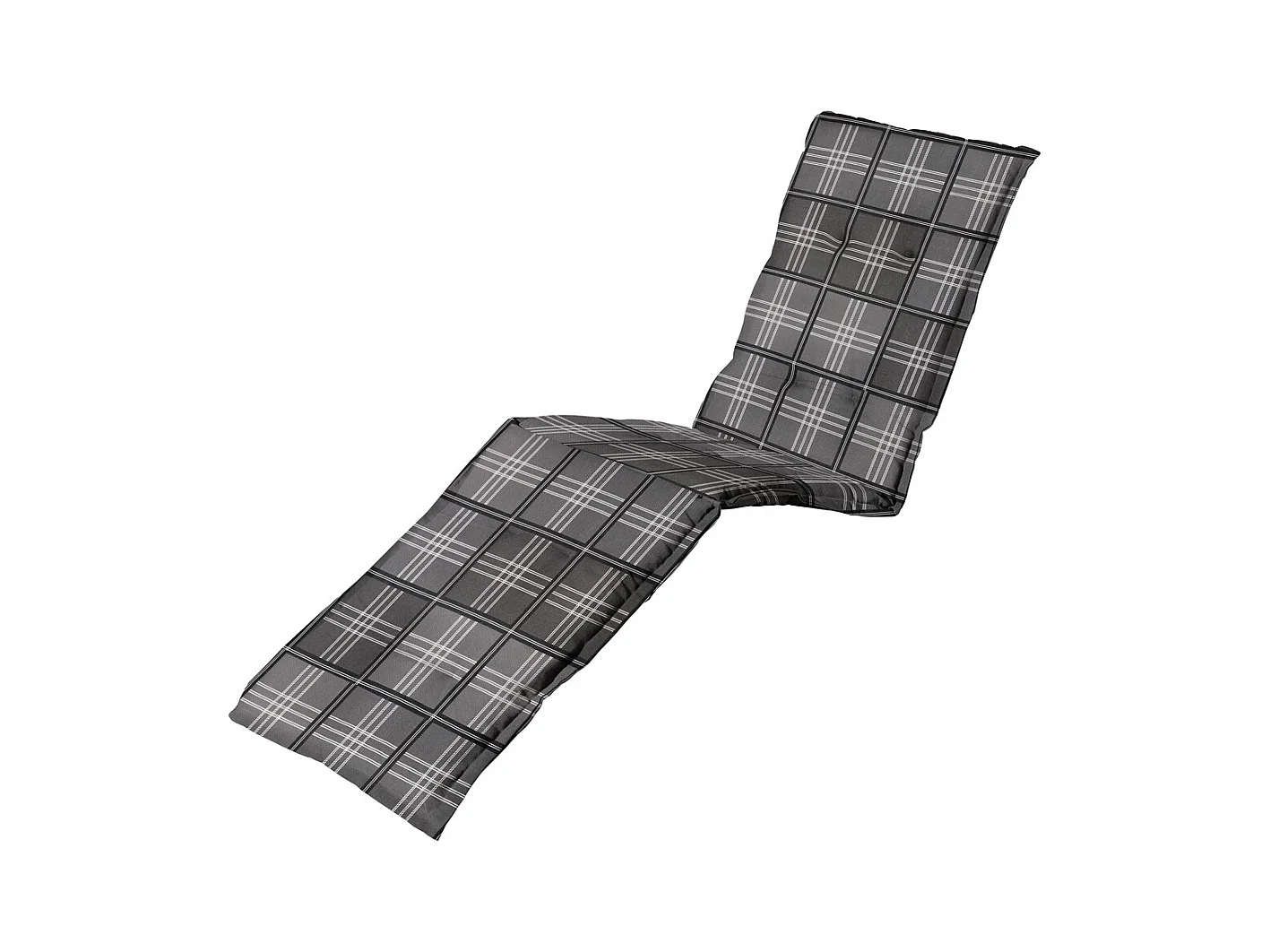 Coussin de chaise longue Patchy gris - Env. 200x65 cm