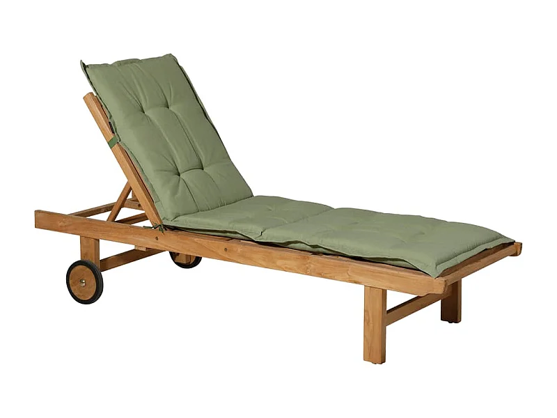 Coussin de chaise longue Panama sauge - Env. 200x65 cm