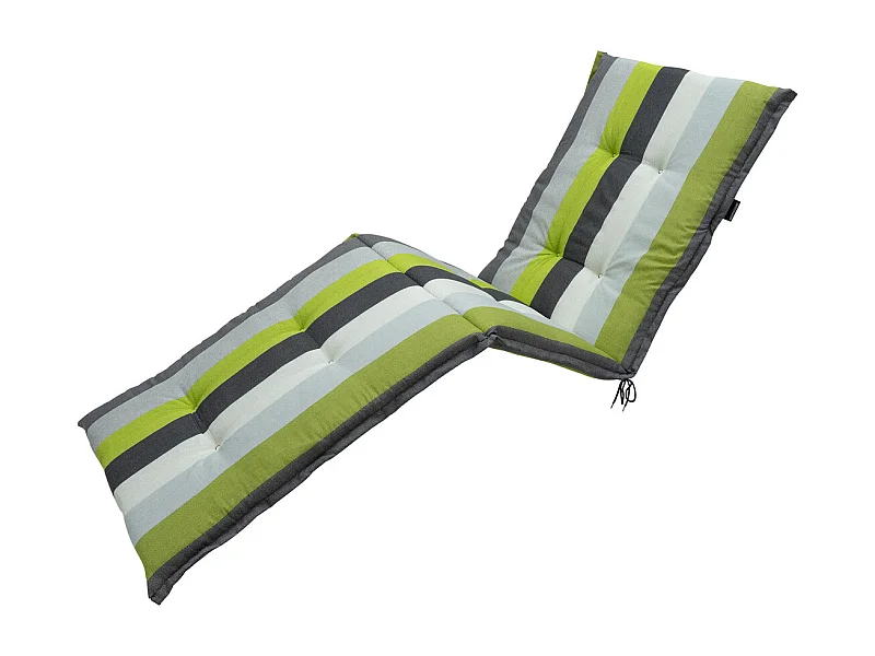 Coussin de chaise longue Victoria vert - Env. 200x65 cm