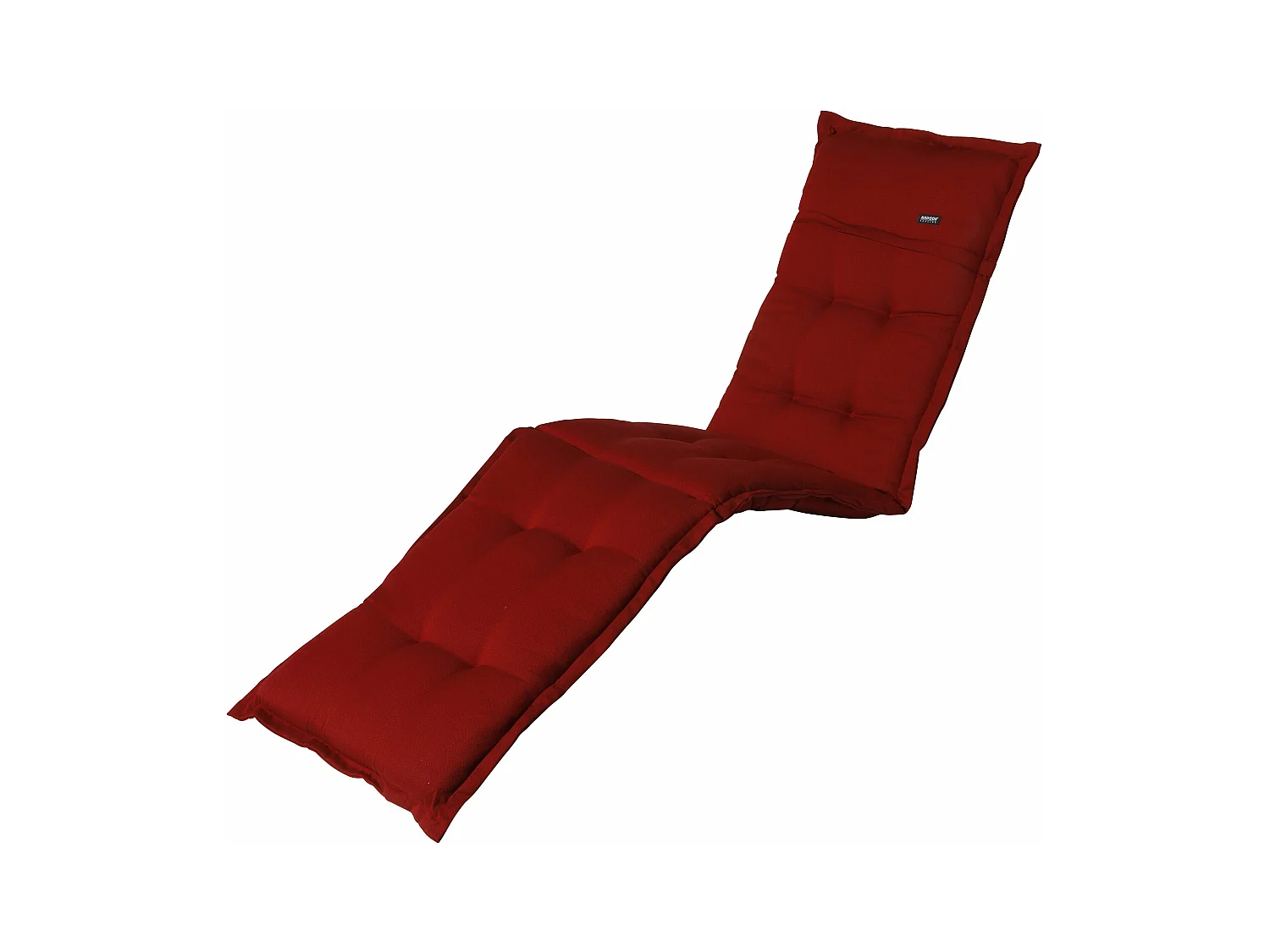 Coussin de chaise longue Rib rouge - Env. 200x65 cm