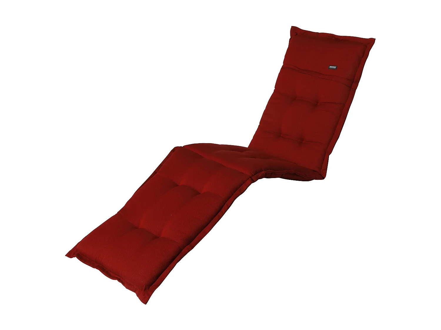 Coussin de chaise longue Rib rouge - Env. 200x65 cm
