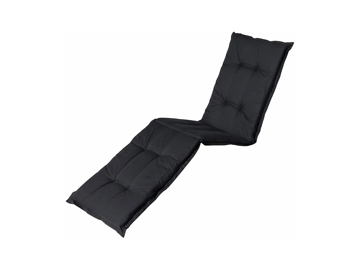 Coussin de chaise longue Basic noir - Environ 200x65 cm
