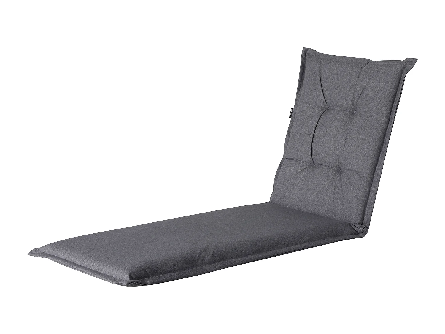 Coussin de chaise longue Oxford gris - Env. 200x65 cm