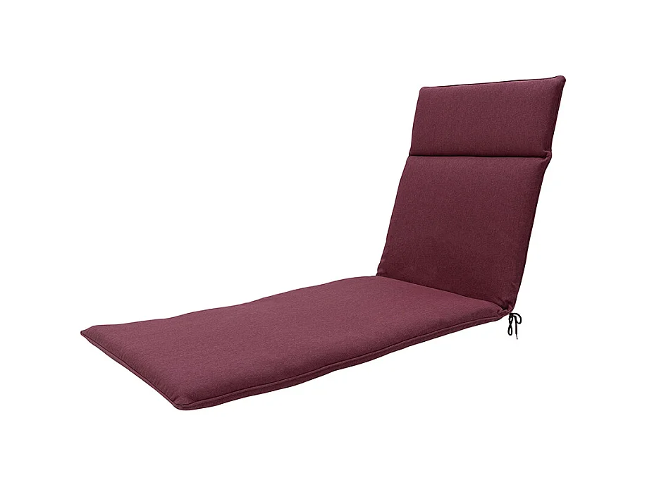 Coussin de chaise longue Bordeaux toile eco+ - Env. 190x60 cm