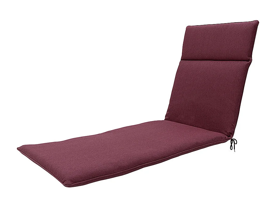 Cojín para tumbona lona burdeos eco+ - Aprox. 190x60 cm