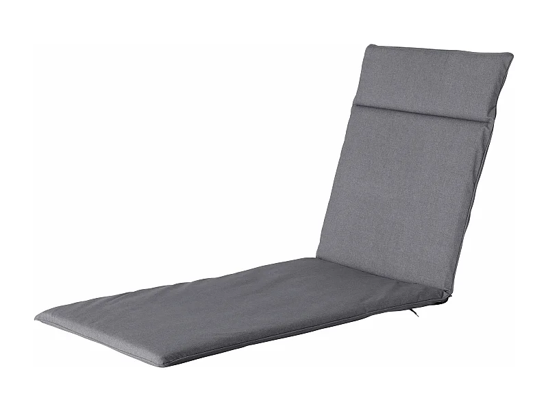 Coussin de chaise longue Oxford gris - Environ 190x60 cm