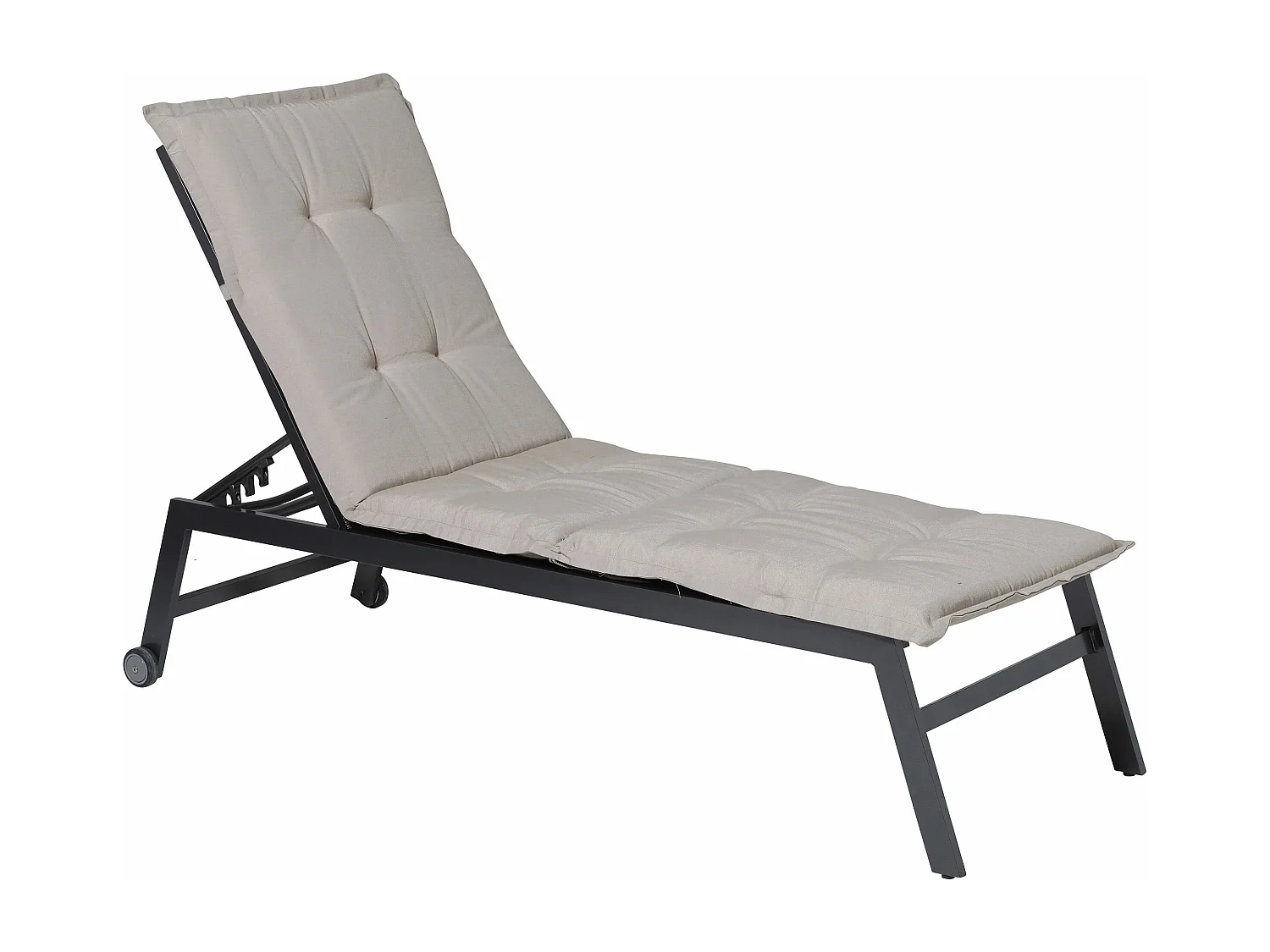 Coussin de chaise longue en lin Panama - Environ 200x65 cm