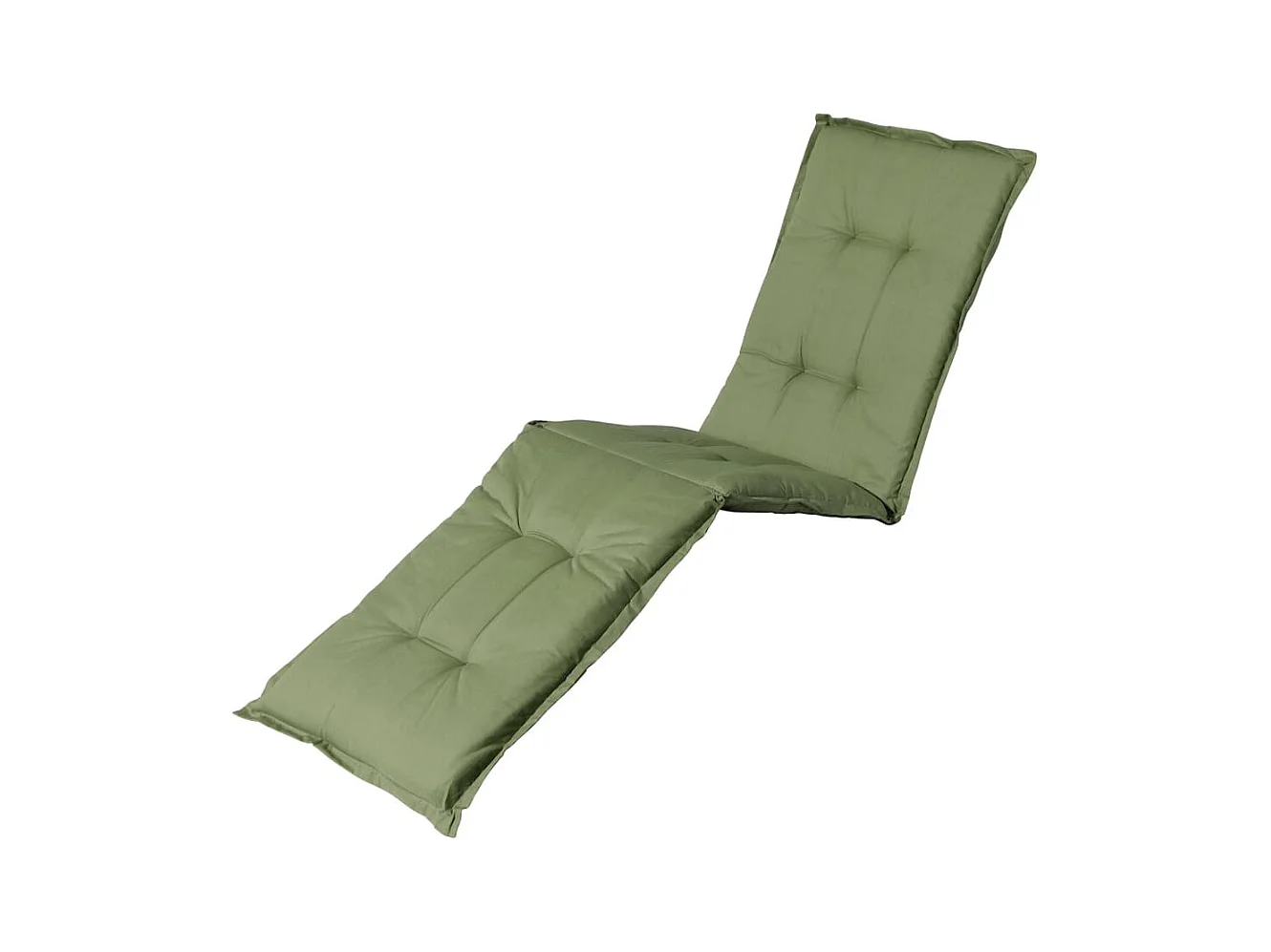 Coussin de chaise longue Basic vert - Environ 200x65 cm