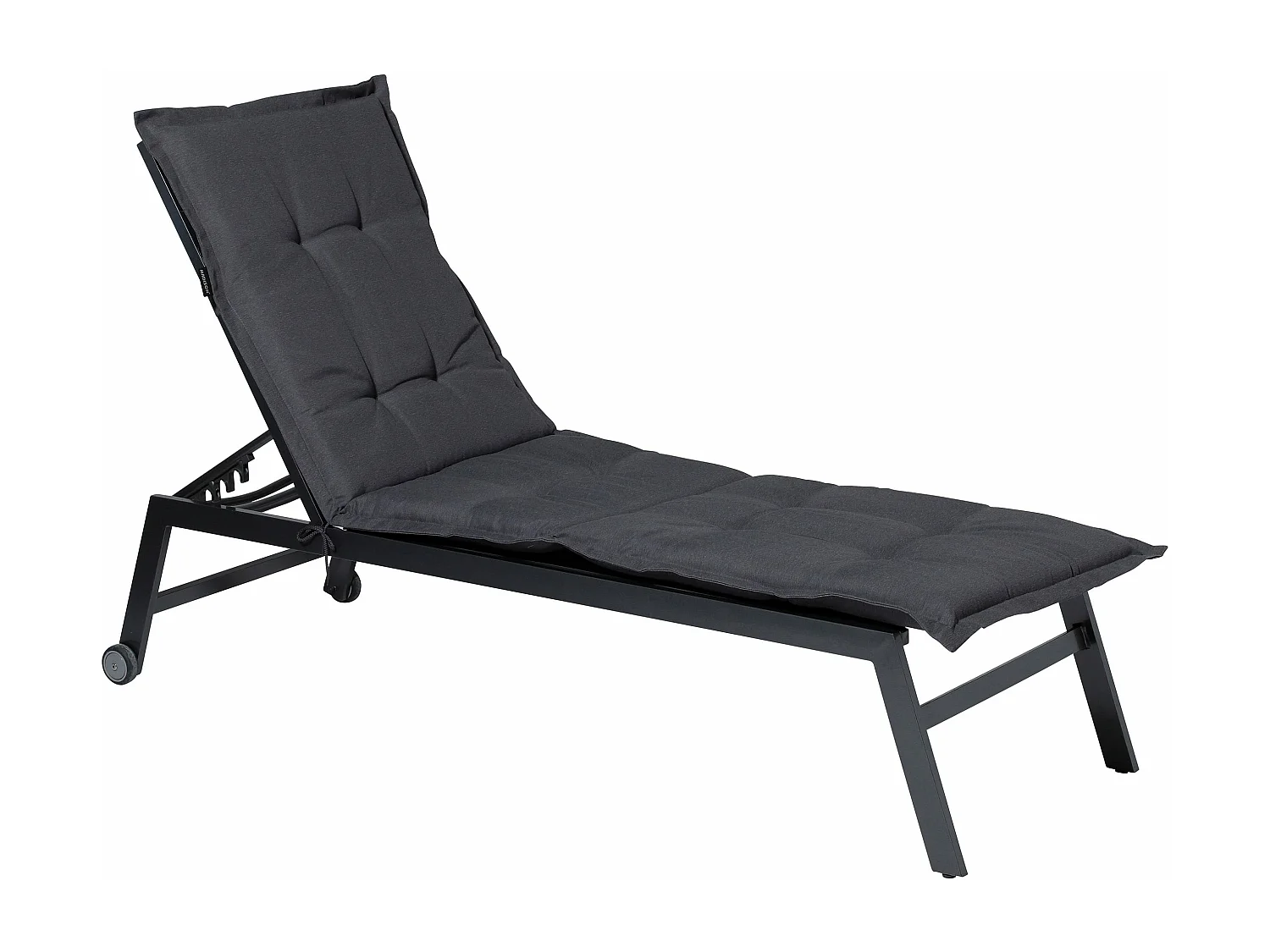 Sonnenliegen-Auflage Panama 200x60 cm Grau