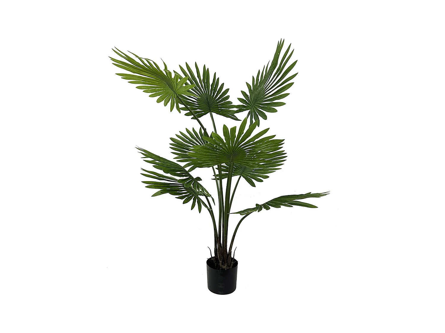 Sztuczna roślina Palma wachlarzowa - zielona