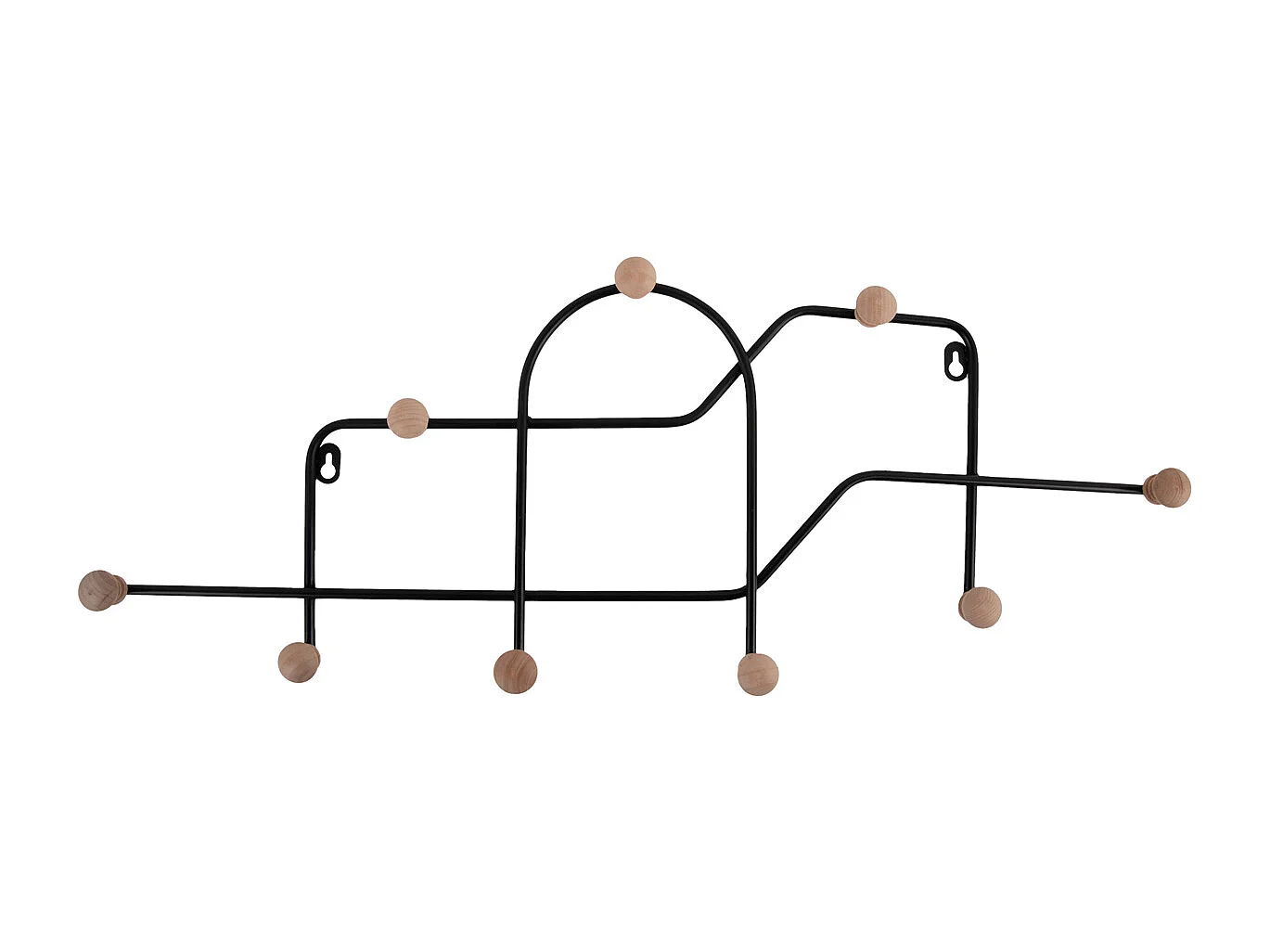 Garderobenständer Maze - Schwarz