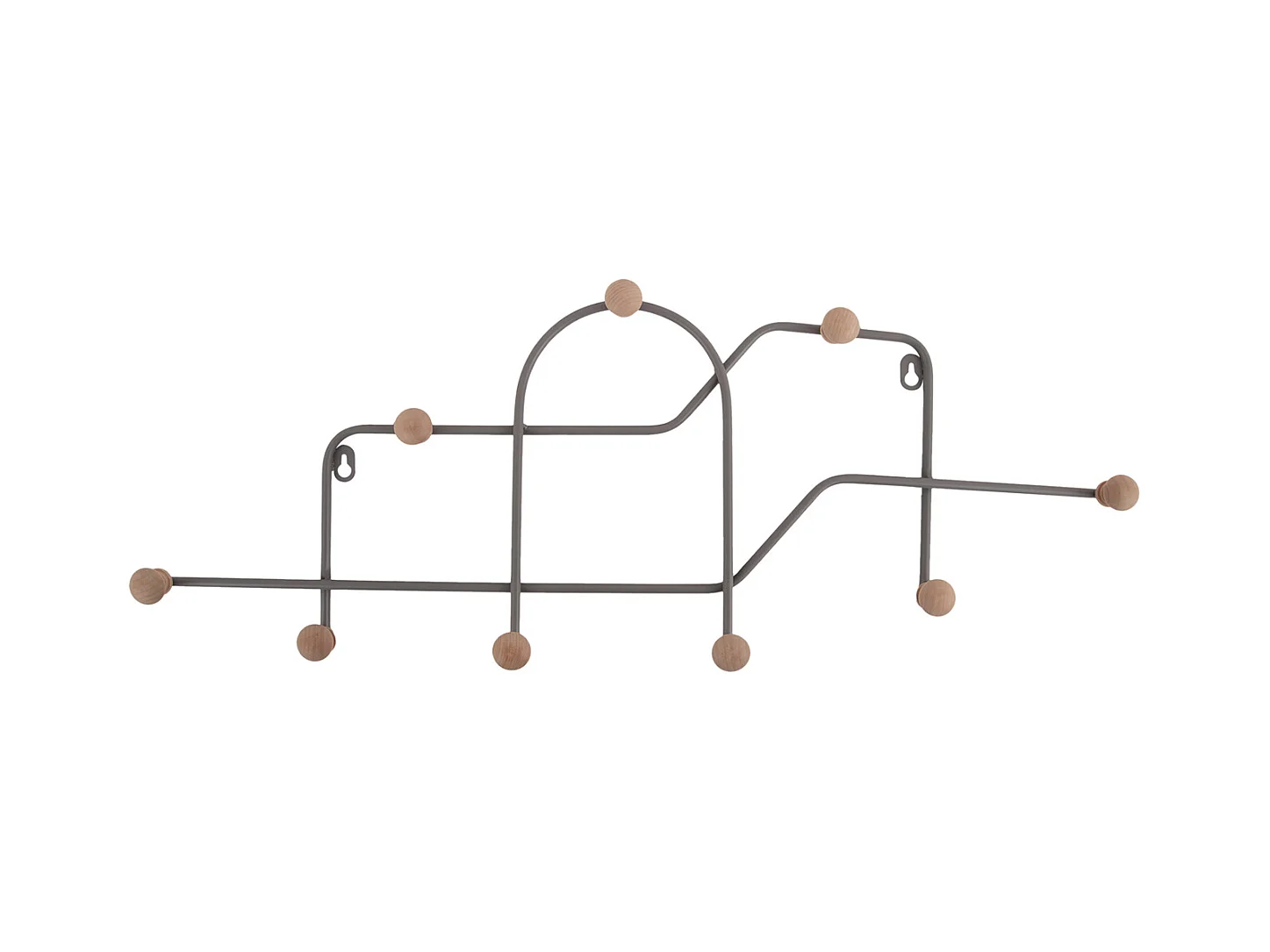 Garderobenständer Maze - Cooles Grau