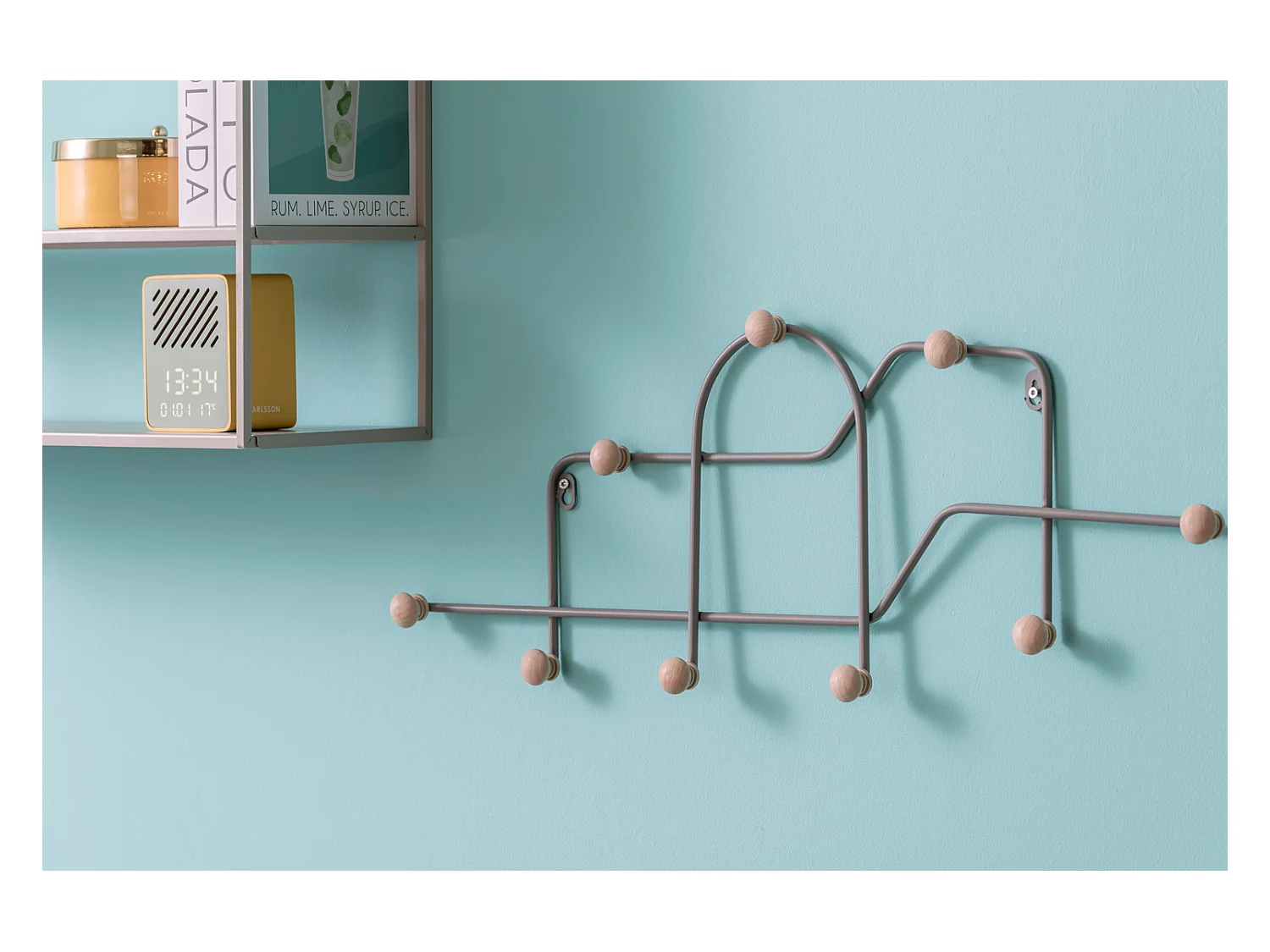 Garderobenständer Maze - Cooles Grau