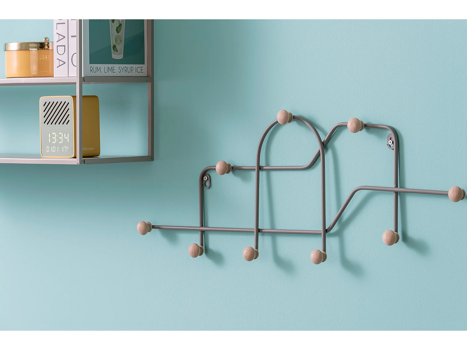 Garderobenständer Maze - Cooles Grau