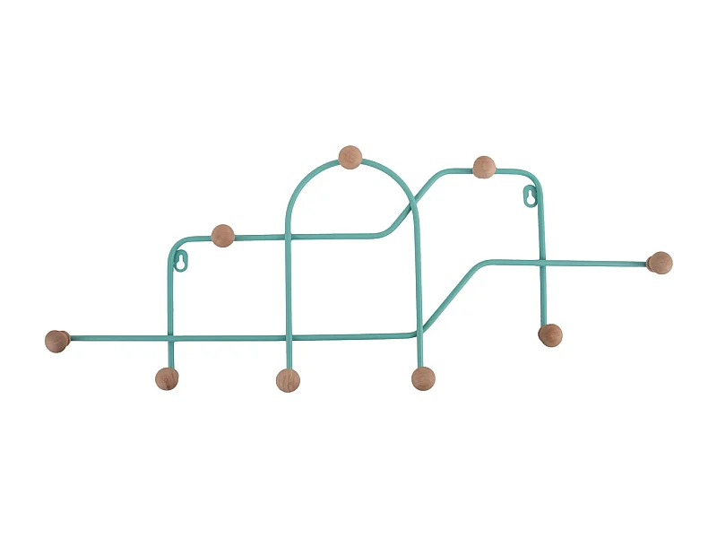 Coat Rack Maze - Turquoise blue