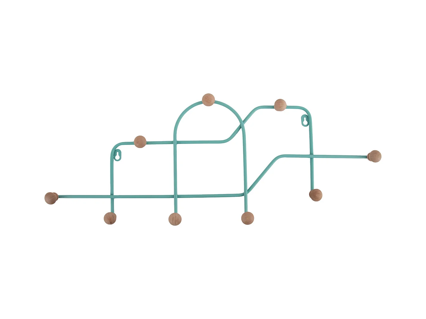 Porte-manteaux Maze - Bleu turquoise