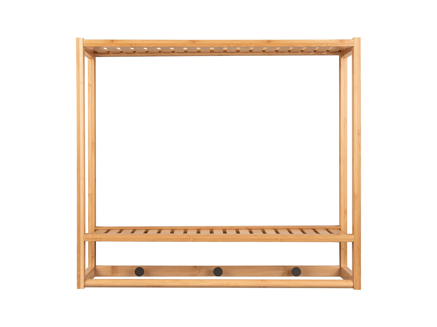 Porte-manteau mural en bambou transparent - Bambou