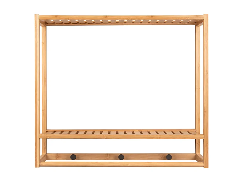 Porte-manteau mural en bambou transparent - Bambou