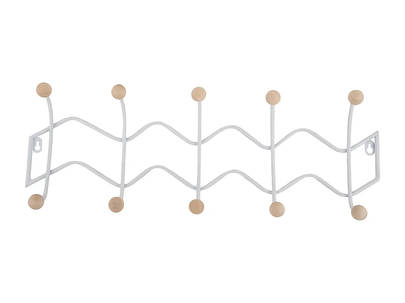 Kapstok Double Zig Zag - Wit