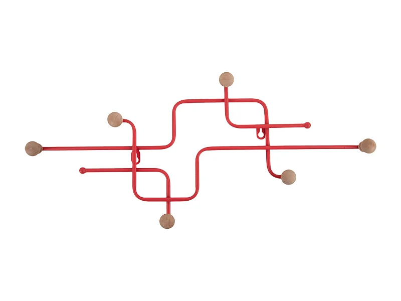 Coat Rack Metro - Scarlet red