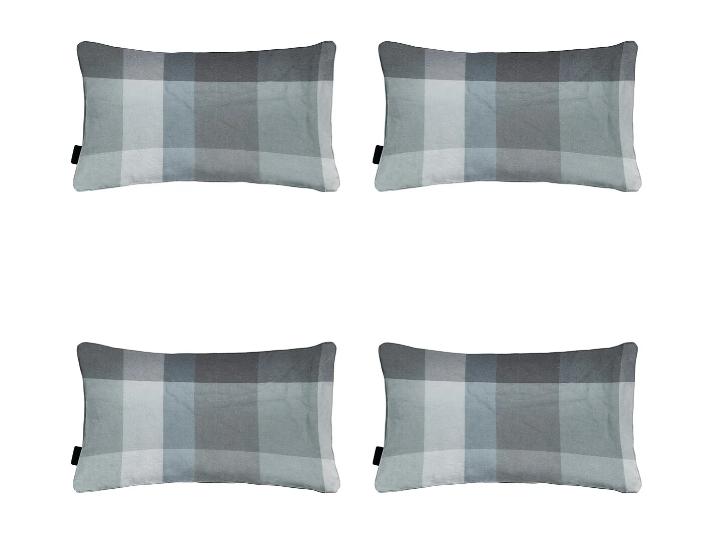 Sierkussen Sya grey - Ca. 30x50 cm - Set van 4