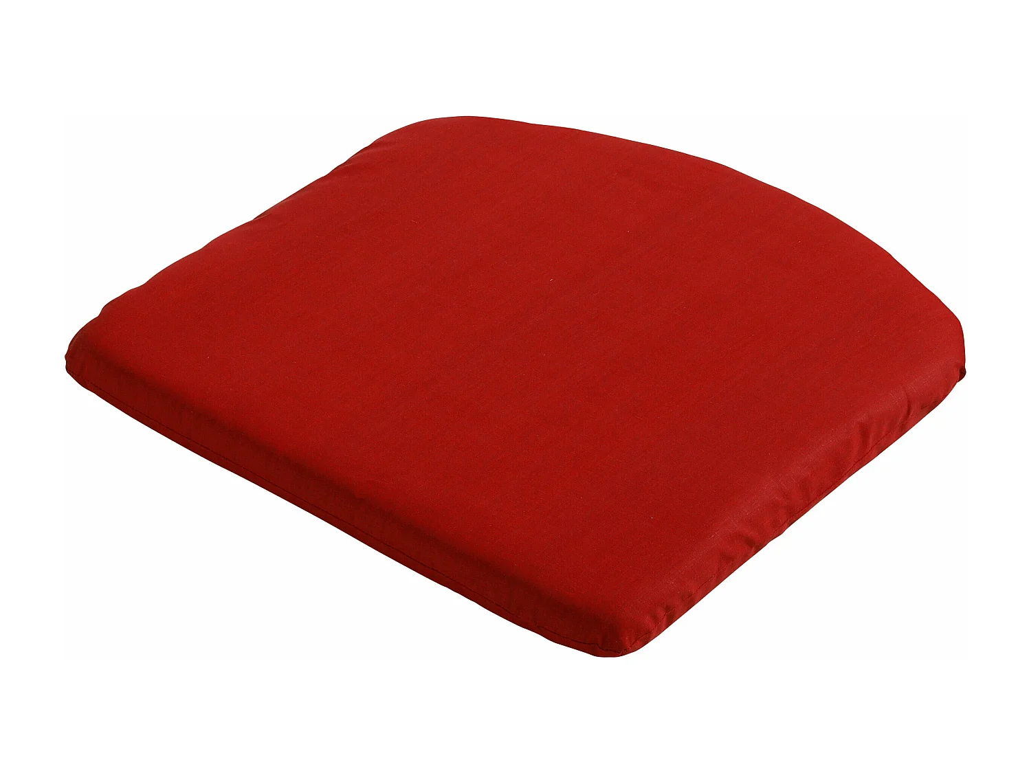 Coussin d'assise Basic rouge - Environ 46x48 cm - Lot de 4