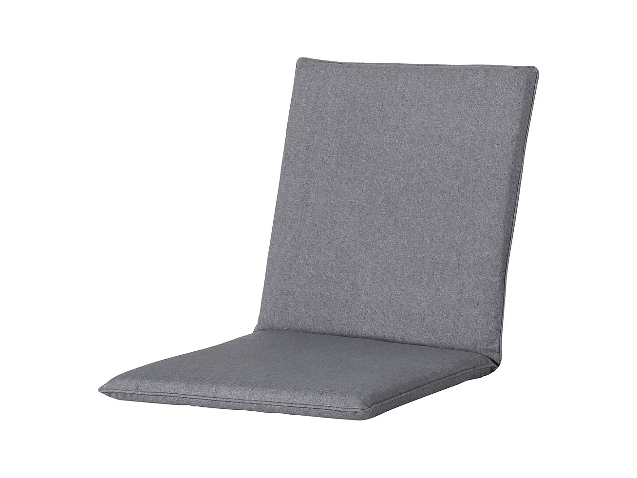 Coussin de chaise empilable Oxford gris - Environ 97 x 49 cm - Lot de 4