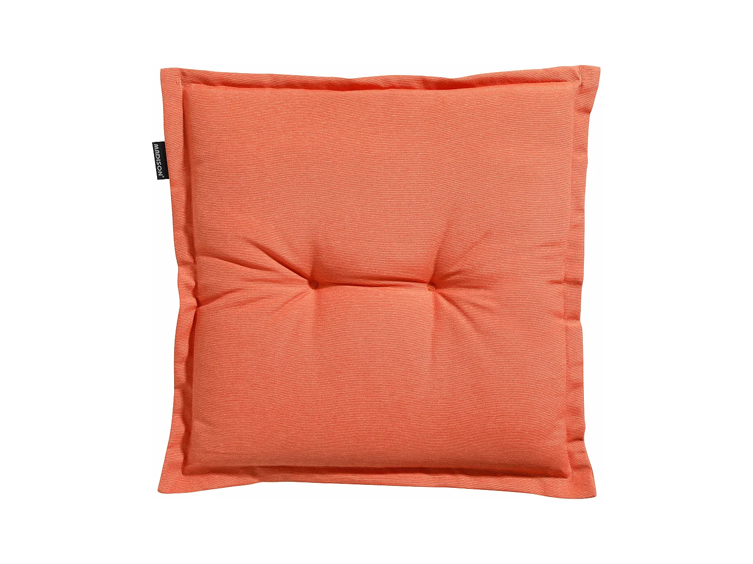 Coussin d'assise Panama orange flamme - Environ 50 x 50 cm - Lot de 4