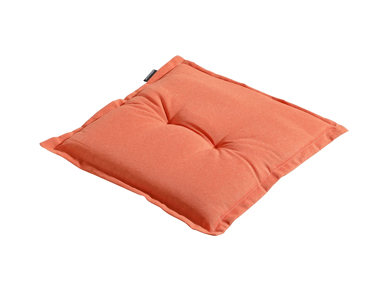 Coussin d'assise Panama orange flamme - Environ 50 x 50 cm - Lot de 4