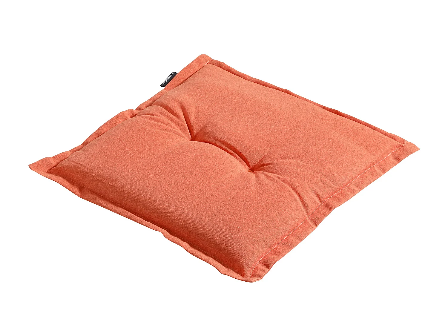 Coussin d'assise Panama orange flamme - Environ 50 x 50 cm - Lot de 4