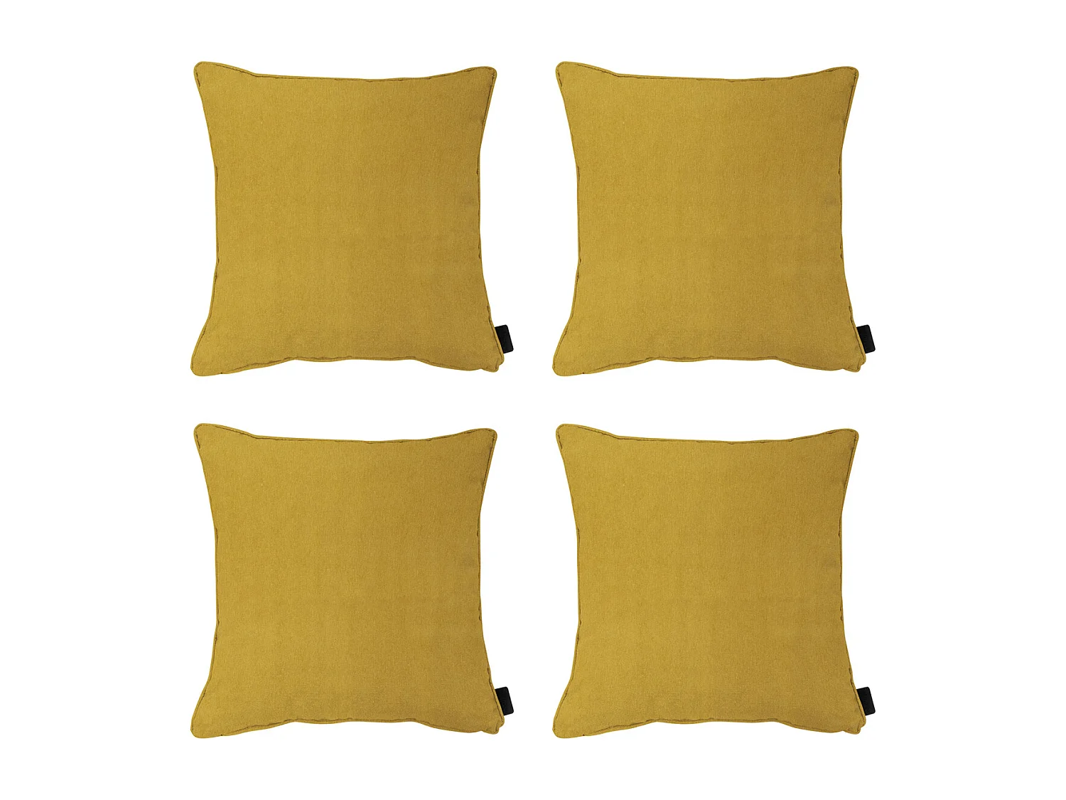 Sierkussen Panama mustard - Ca. 45x45 cm - Set van 4