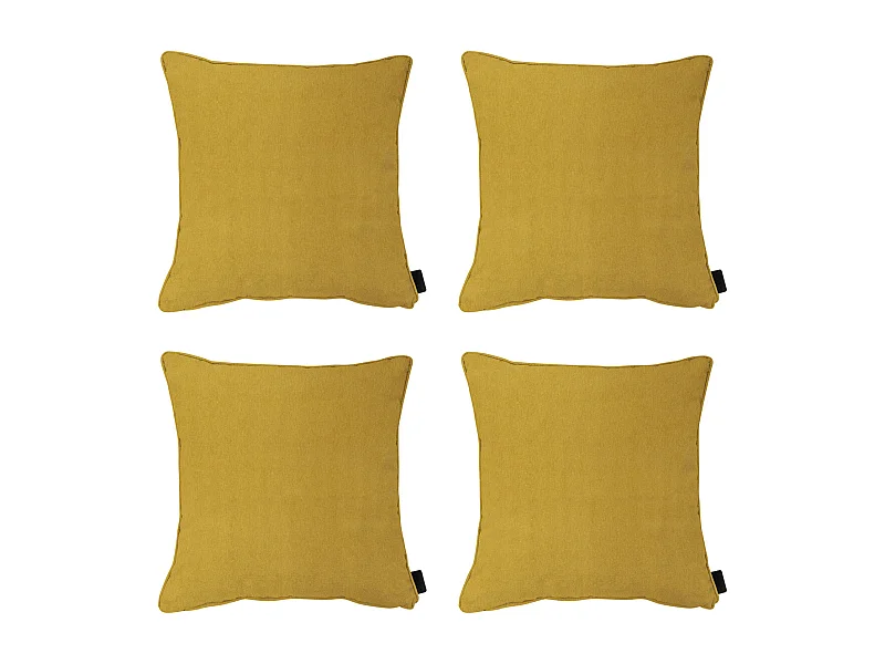 Sierkussen Panama mustard - Ca. 45x45 cm - Set van 4