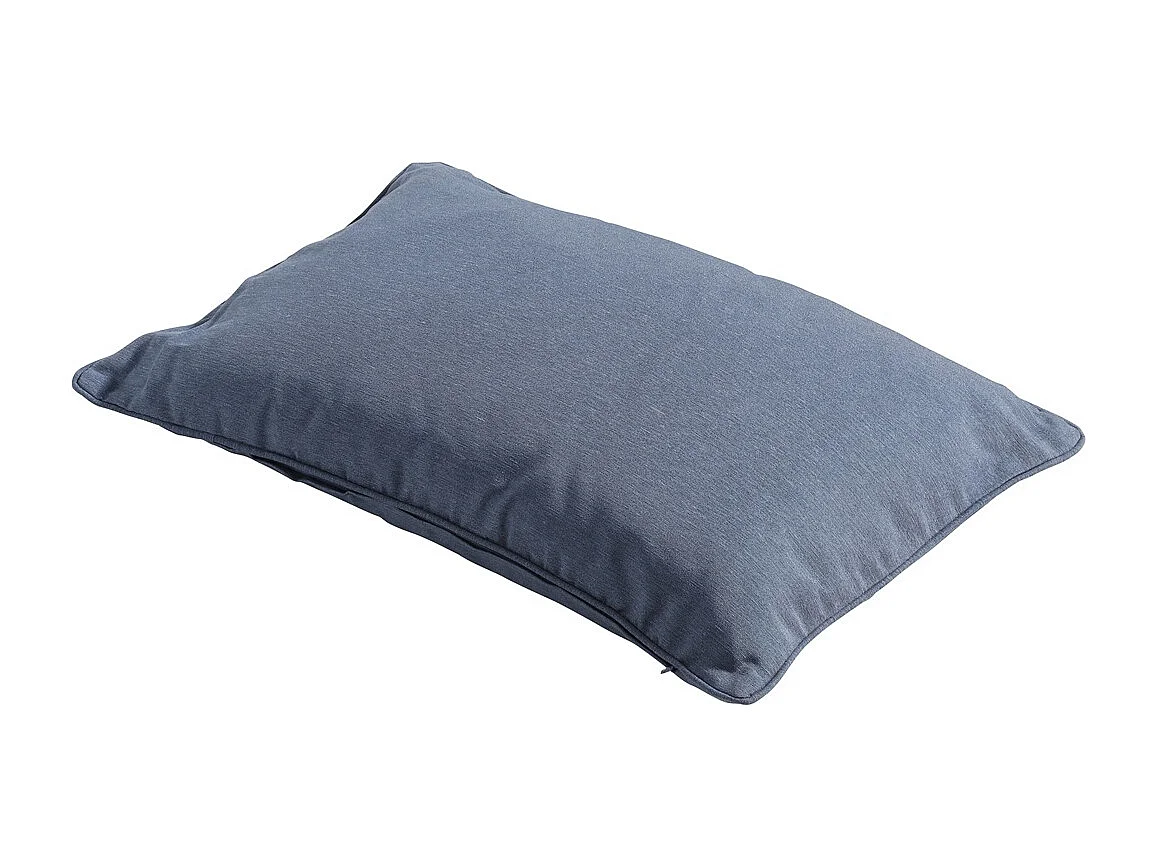 Coussin décoratif Panama bleu saphir - Env. 40x60 cm - Lot de 4