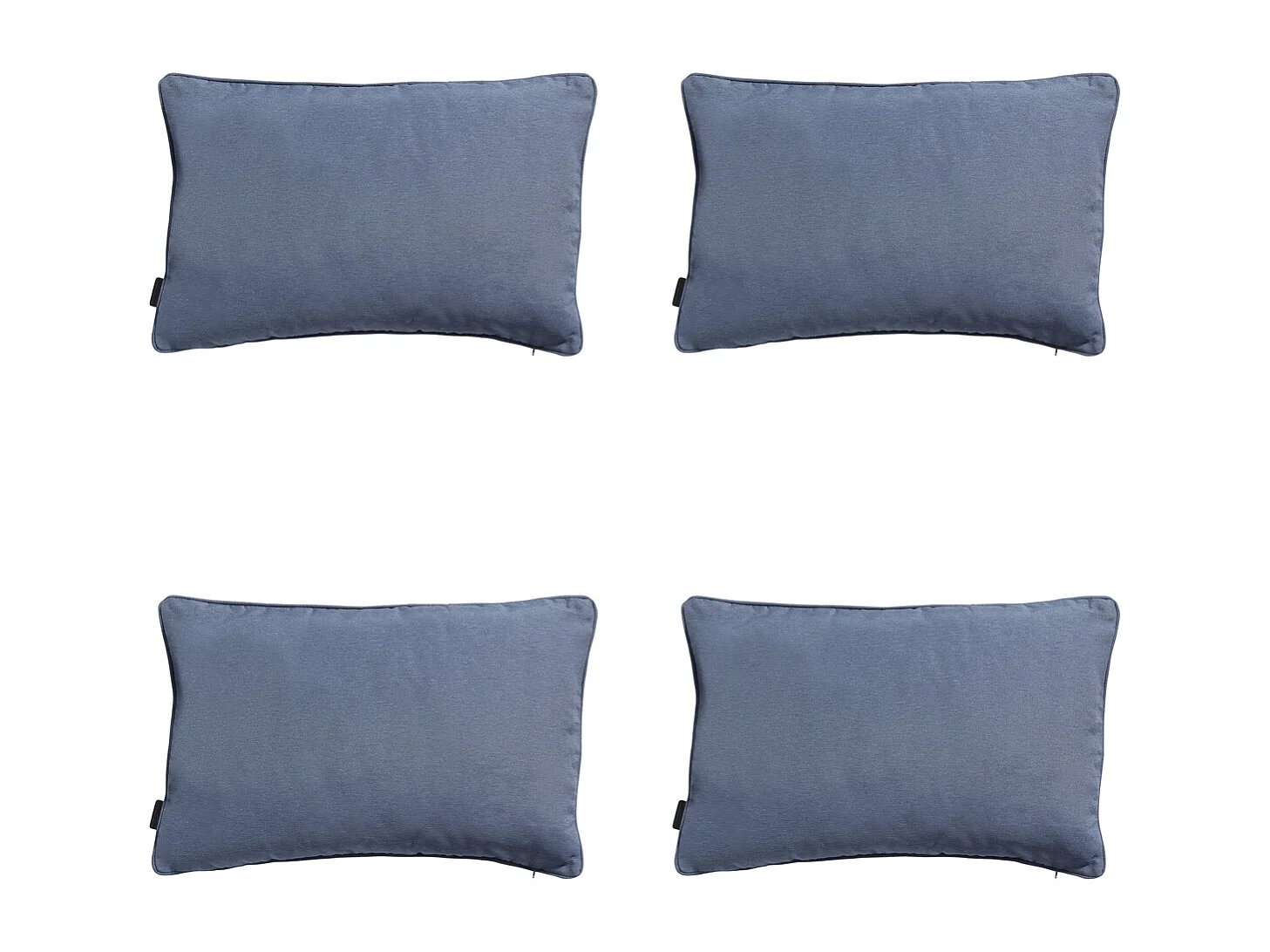 Sierkussen Panama safier blue - Ca. 40x60 cm - Set van 4