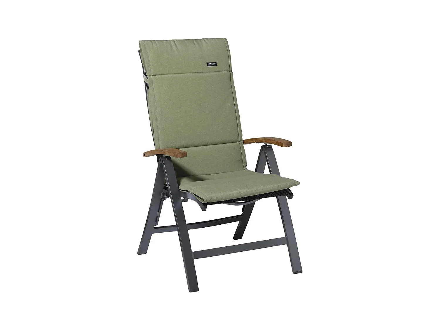 Coussin de jardin Fiber Deluxe Panama sauge - Env. 125x50 cm - Lot de 4